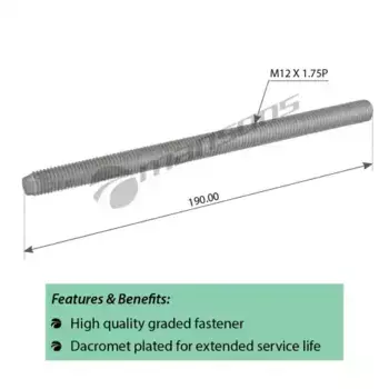 шпилька !стакана пневмоподушки M12x1.75x190\Sсhmitz 602041 MANSONS