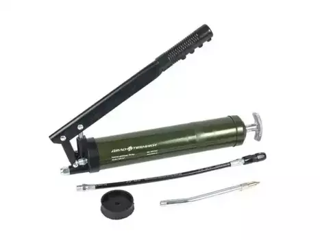 шприц! для смазки плунжерный 400см3 с гибким шлангом\