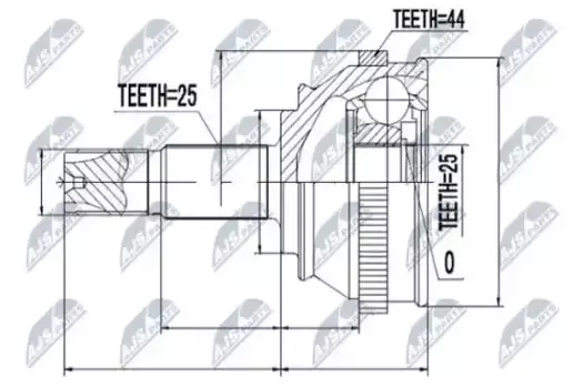 ШРУС наружный NTY NPZ-FT-017