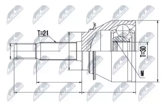 ШРУС наружный NTY NPZ-RE-045