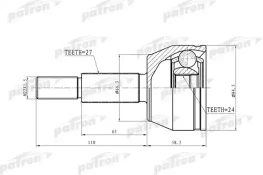 ШРУС наружный PATRON PCV6889