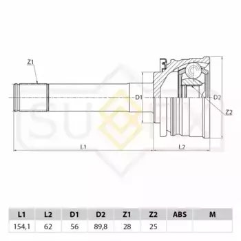 ШРУС наружный SUFIX ST-1089