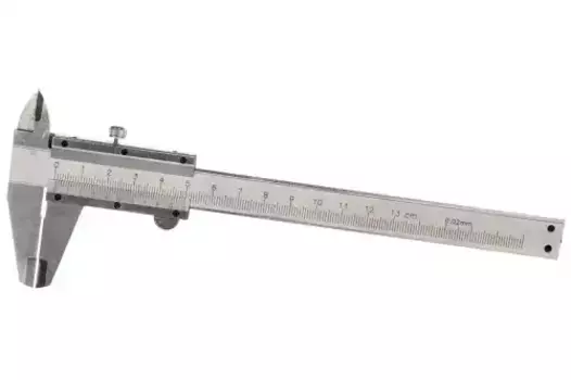 штангенциркуль! нониусный 125мм, шаг 0.02мм, стальной, глубиномер, кейс\ ATBQ004 AIRLINE