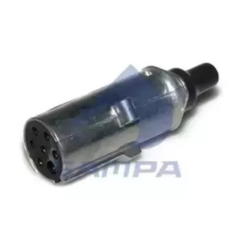 штекер !7-ми полюсный метал. 7 фишек, 24V ISO1185 DIN72579 \ 095.016 SAMPA