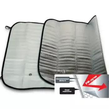 шторка солнцезащитная! на лобовое стекло 130x60см\