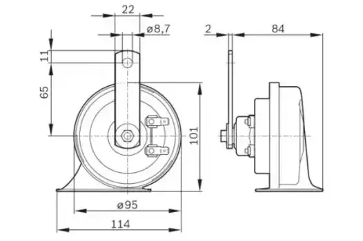 сигнал звуковой!\ VW Golf, MB W202/S202/S203 1.0-2.2i/D 83-02 0 986 AH0 501 BOSCH