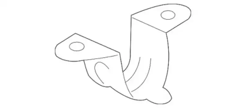 скоба крепления стабилизатора!\ MB 1233260926