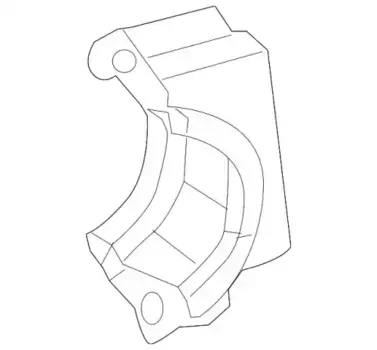 скоба крепления стабилизатора!\ MB 211 323 05 40