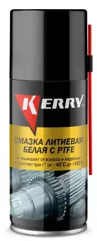 Смазка аэрозольная KERRY KR-942-1 проникающая литиевая тефлоновая 0.21 л