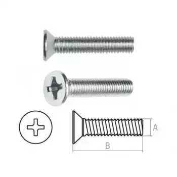SMZ1-50826-10 Винт М8х20 мм потай. головка, цинк, DIN 965 (10 шт в зип-локе) STARFIX