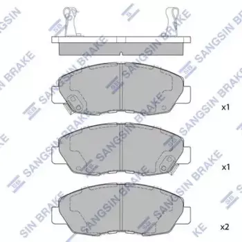 Тормозные колодки дисковые передняя ось HI-Q SP1109