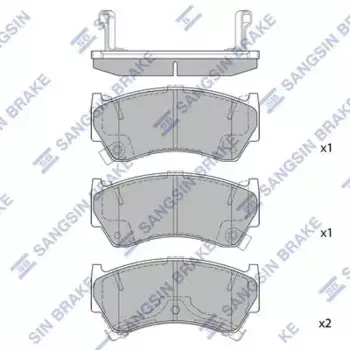 Тормозные колодки дисковые передняя ось HI-Q SP1122