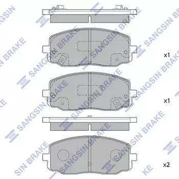 Тормозные колодки дисковые передняя ось HI-Q SP1172