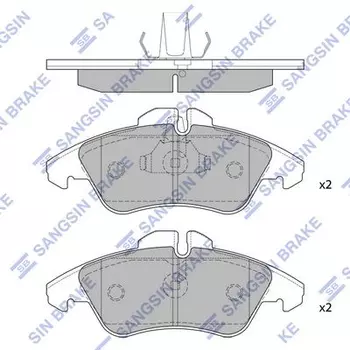 Тормозные колодки дисковые передняя ось HI-Q SP1273A