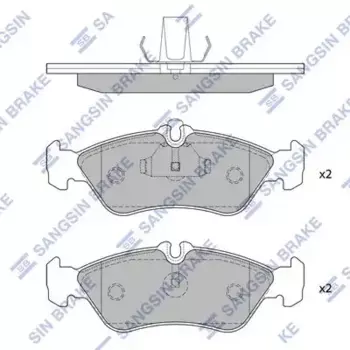 Тормозные колодки дисковые задняя ось HI-Q SP1274A