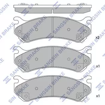 Тормозные колодки дисковые передняя ось задняя ось HI-Q SP1298