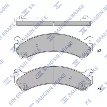 Тормозные колодки дисковые передняя ось HI-Q SP1309