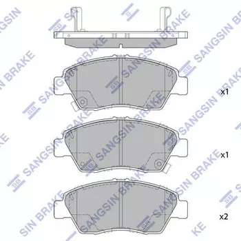 Тормозные колодки дисковые передняя ось HI-Q SP1435