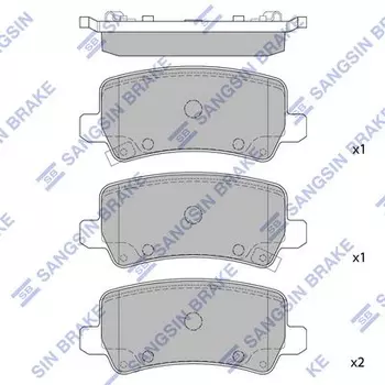 SP1499 колодки дисковые задние!\ Hyundai Grandeur HG/Azera 3.0 11>