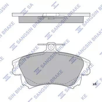 Тормозные колодки дисковые передняя ось HI-Q SP1530