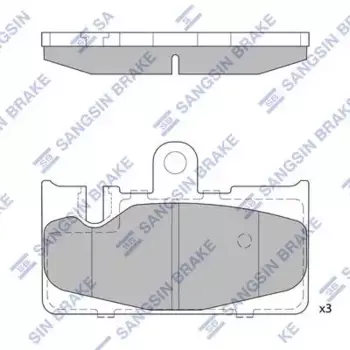 Тормозные колодки дисковые задняя ось HI-Q SP1772