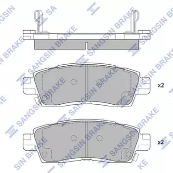 Тормозные колодки дисковые задняя ось HI-Q SP1783