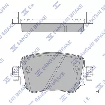 Тормозные колодки дисковые задняя ось HI-Q SP1900