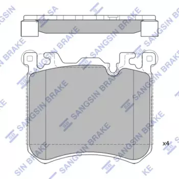 Тормозные колодки дисковые передняя ось HI-Q SP1941
