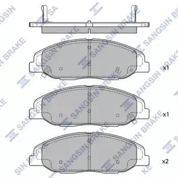 SP2255 колодки дисковые передние!\ Cadillac CTS 3.6 08>