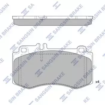 Тормозные колодки дисковые передняя ось HI-Q SP2378