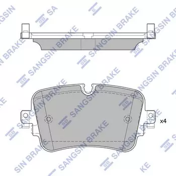 SP4109 колодки дисковые задние! \ Audi Q7 (4M) 15>