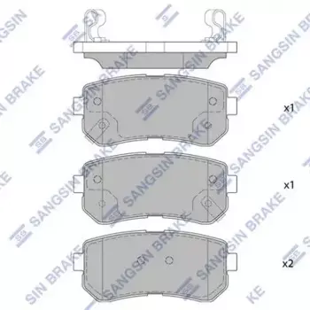 SP4113 колодки дисковые задние! \ Hyundai i20 1.4/1.4/1.6CRD 08>