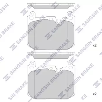 Тормозные колодки дисковые передняя ось HI-Q SP4126A
