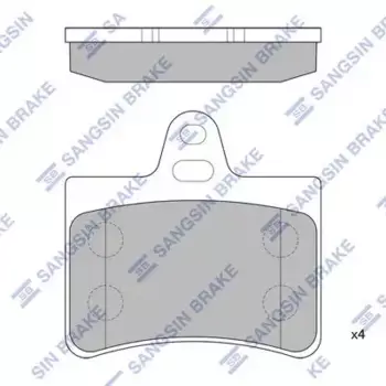 SP4147 колодки тормозные дисковые задние!\ Citroen C5 all 00>