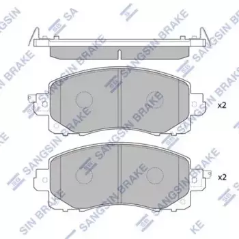 Тормозные колодки дисковые передняя ось HI-Q SP4221