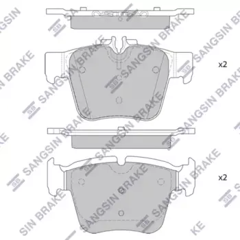SP4252 колодки тормозные дисковые задние!\ MB W205/A205/C205 13>