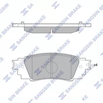 Тормозные колодки дисковые задняя ось HI-Q SP4309