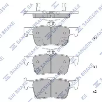 SP4315 колодки тормозные дисковые задние!\ Honda Accord X 18>