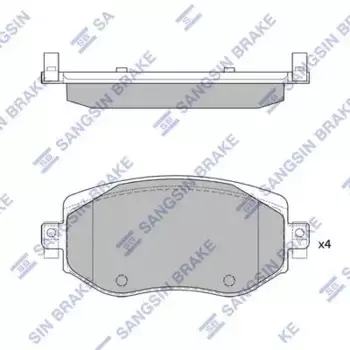 Тормозные колодки дисковые передняя ось HI-Q SP4329