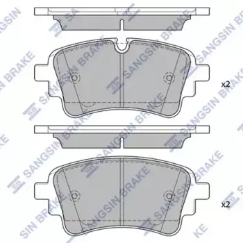 Тормозные колодки дисковые задняя ось HI-Q SP4474