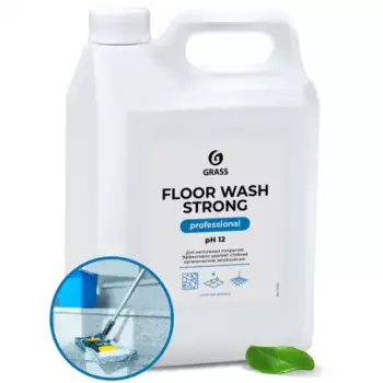 средство щелочное для мытья пола! 'Floor wash strong' (канистра 5.6кг)\ 125193 GRASS