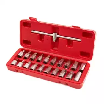 ST095 ST095 Набор головок для маслосливных пробок, 21 предметов ROSSVIK