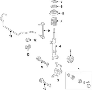 Стабилизатор поперечной устойчивости MB 203 323 43 65