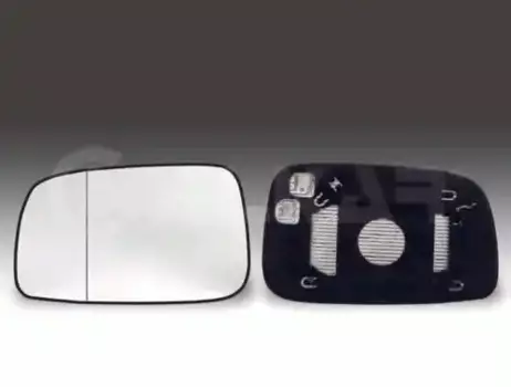 стекло зеркала левое! с кроншт. выпукл. с подогр.\ Toyota Avensis/Corolla 03-08