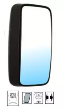 стекло зеркала ! обогр. 24V \ MAN TGA 00-> TGM 06-> TGL 05->