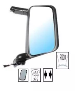 стекло зеркала! обогрев.24V\Scania Series 4R/P/T 04>
