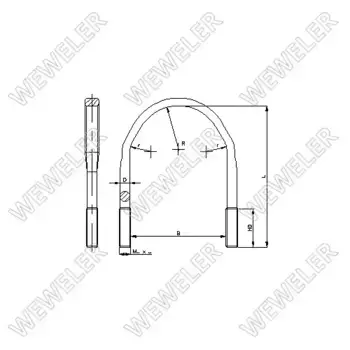 Стремянка рессоры WEWELER B001M20B022