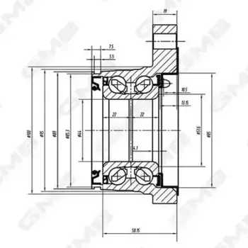 Ступица GMB GH22820M