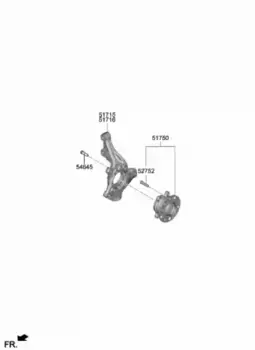 Ступица HYUNDAI 51730L1000