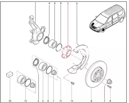 Ступица LADA 402026920R